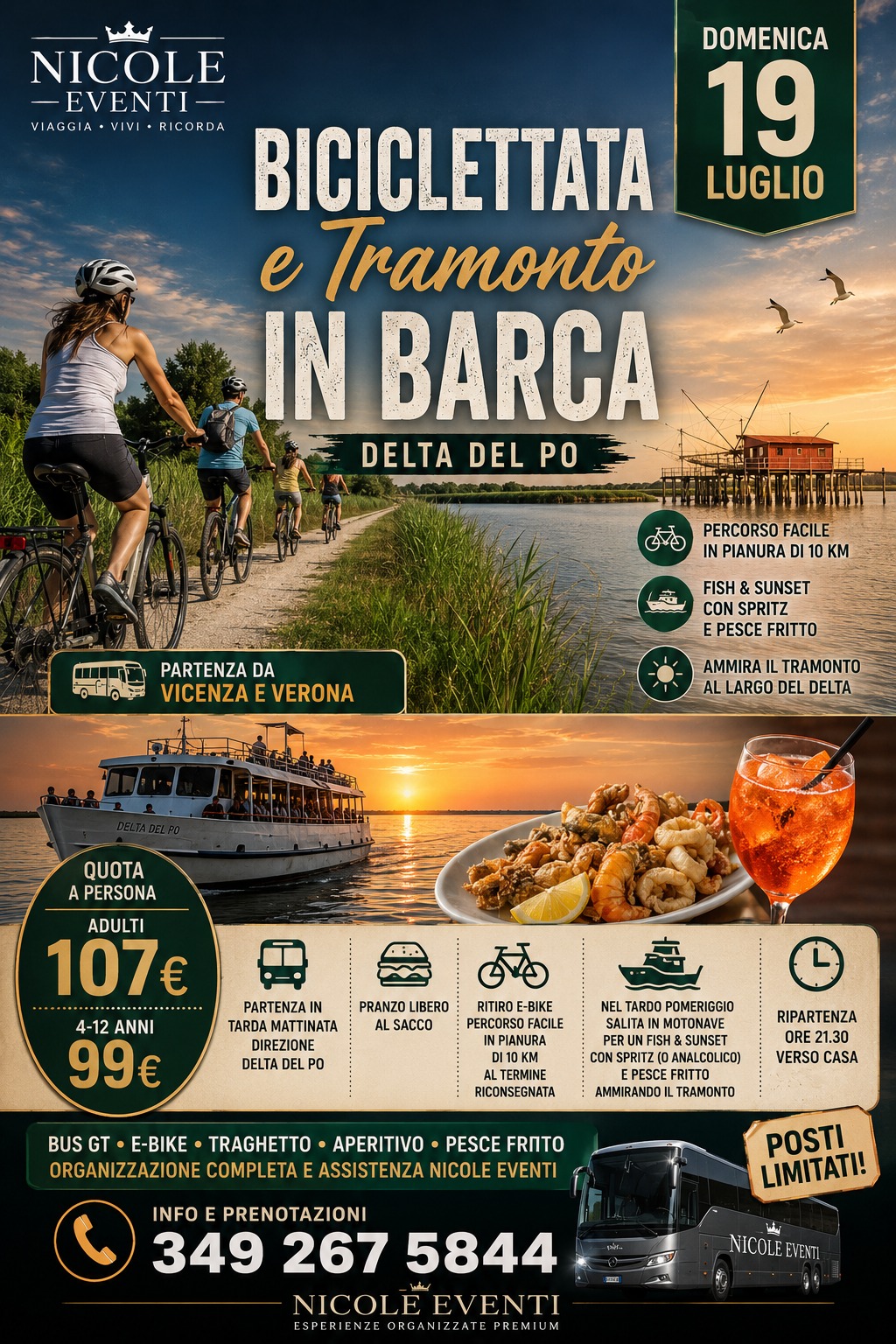 Biciclettata & Tramonto in barca