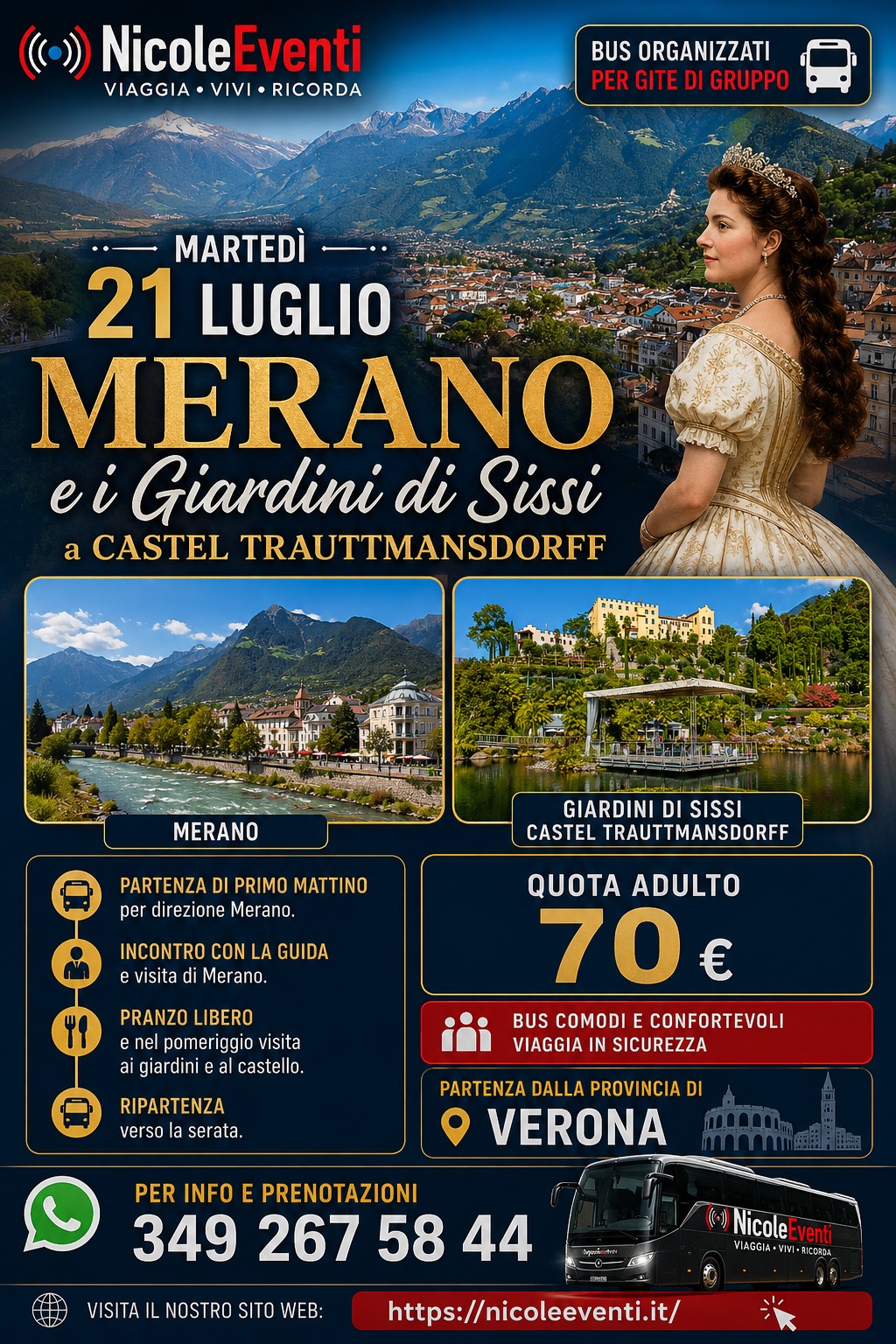 Merano,Castel trauttmansdorff e i giardini di Sissi
