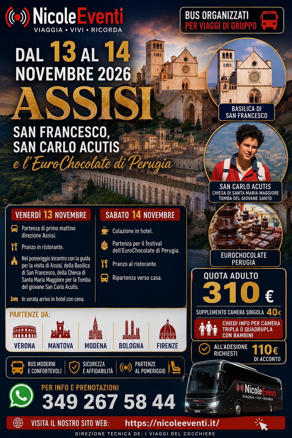 Assisi e l'Eurochocolate 